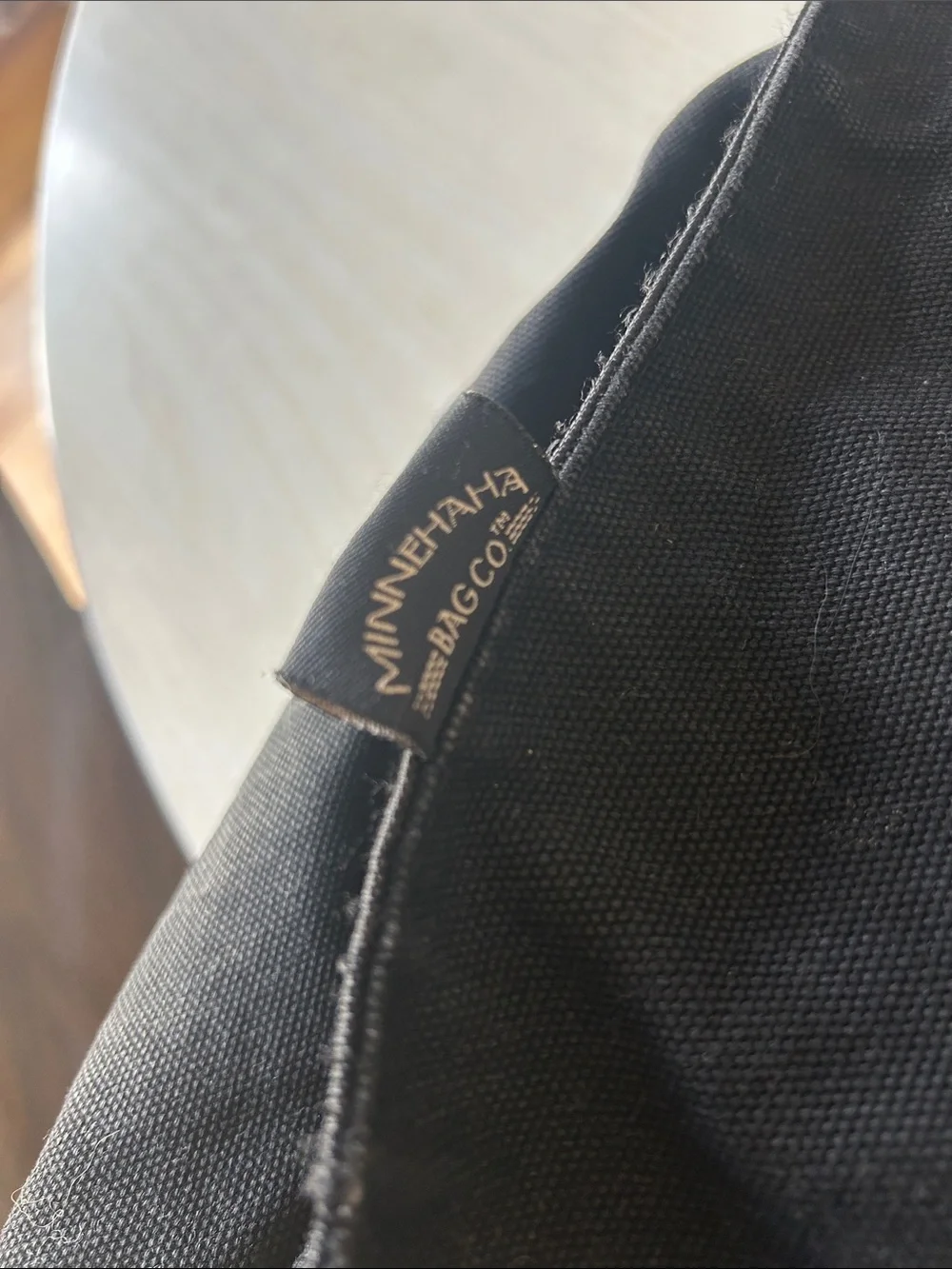 MINNEHAHA BAG CO. Black roll top waterproof liner bike backpack